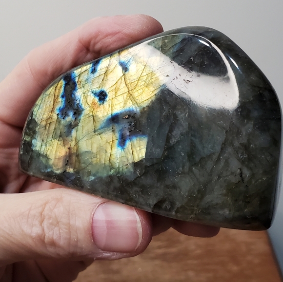 Labradorite Crystal Freeform, Two-Sided Flash, 0.75 Pounds - Picture 4 of 12